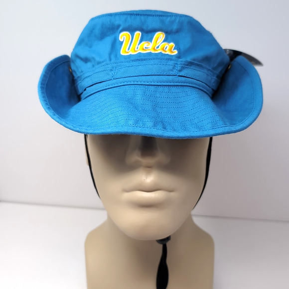 UCLA Bruins NCAA Bucket Hat OS One Size Blue Gold Embroidered Adjustable NEW NWT - Picture 3 of 11